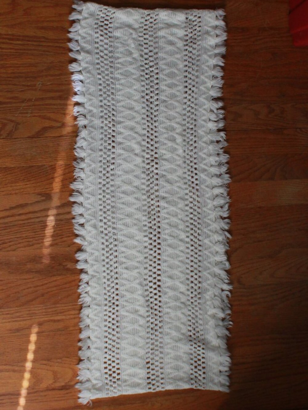 Unknown Brand Embroidered & Tassel Accent Infinity Scarf